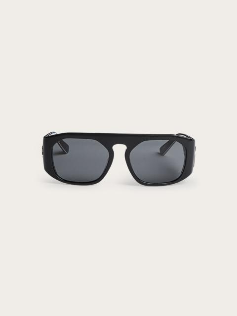 RECTANGULAR SUNGLASSES WITH PRINTED TEMPLES