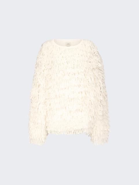 Gabin Alpaca Fringe Sweater Ivory