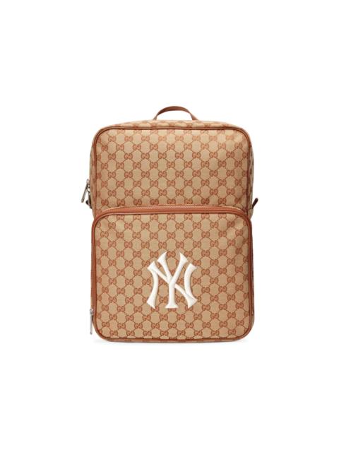 Gucci Backpack NY Yankees Medium Brick Red/Beige