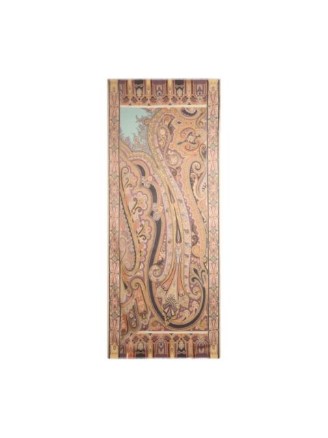 paisley-print silk scarf
