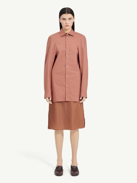 Flattened Cotton Poplin Shirt