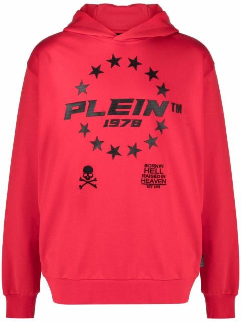 logo-print pullover hoodie