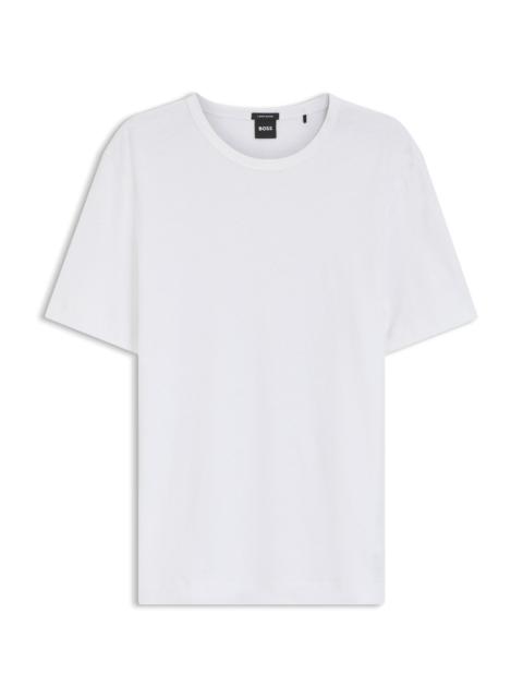 COTTON-LINEN T-SHIRT IN A REGULAR FIT