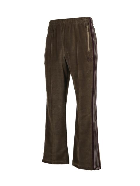 BOOT-CUT TRACK PANT - C/PE VELOUR / TAUPE