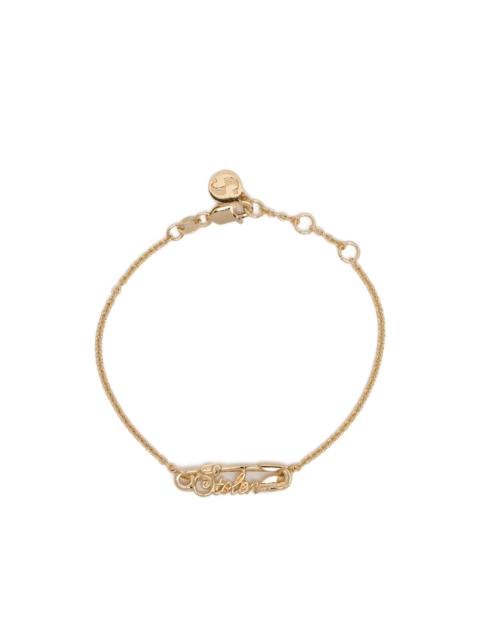 scripted-pin bracelet