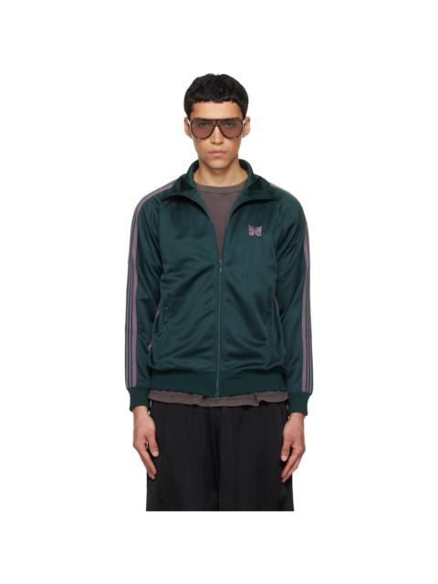 Green Poly Smooth Track Jacket