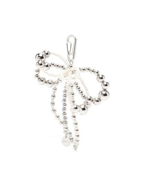 ribbon beaded keyring