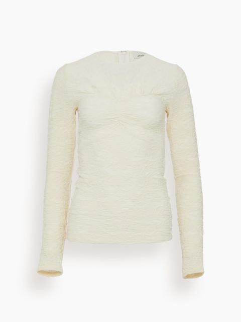Floride Long Sleeve Top in Ecru