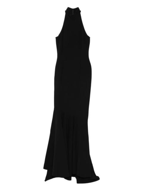 halterneck maxi dress