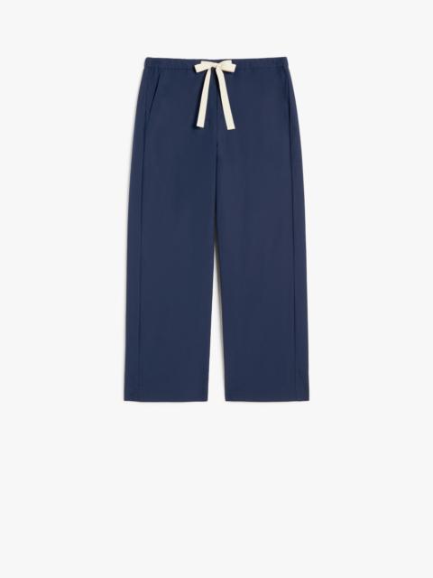 ARGENTO Poplin drawstring trousers
