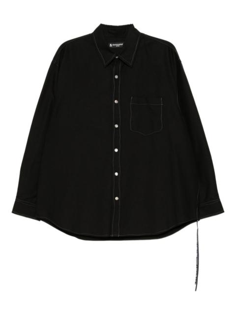 embroidered-logo cotton shirt
