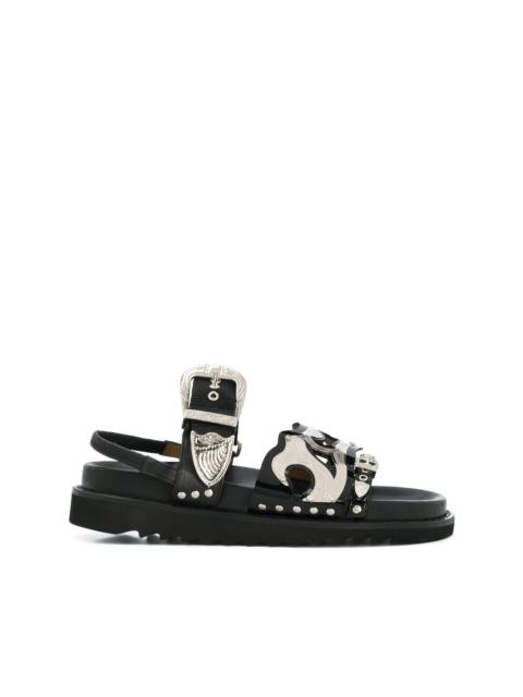 studded strap sandals