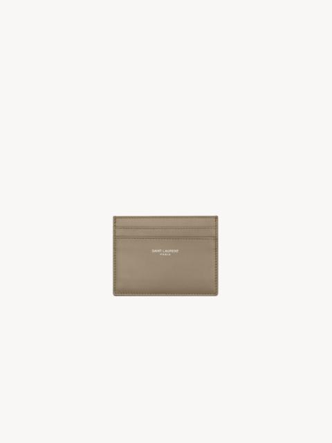 SAINT LAURENT PARIS CARD CASE IN SMOOTH LEATHER