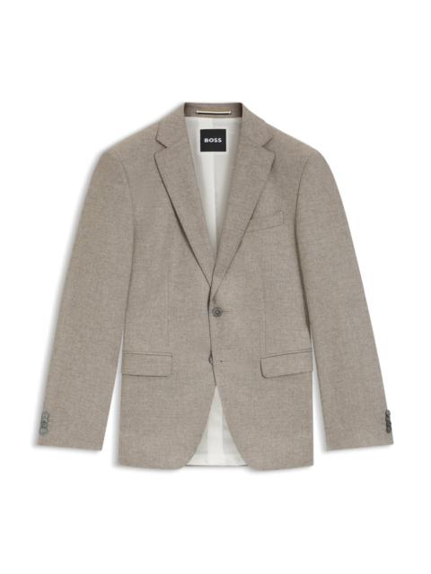 SLIM-FIT BLAZER IN PATTERNED WOOL AND CASHMERE