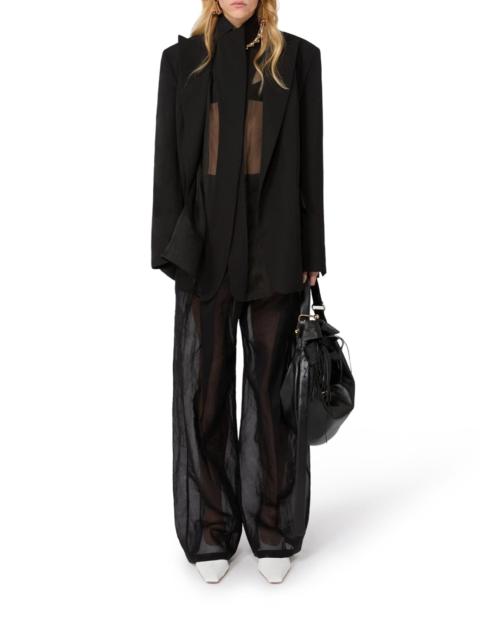 DOUBLE COLLAR BLAZER IN VISCOSE BLEND