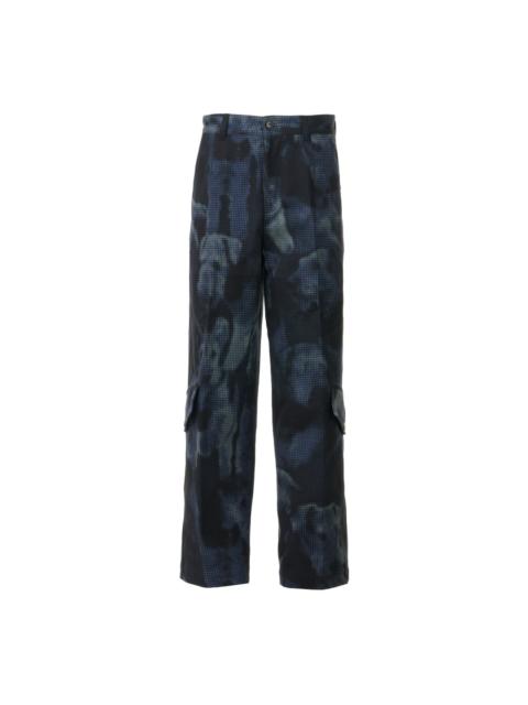 Overdyed Printed Cotton Drill Pants