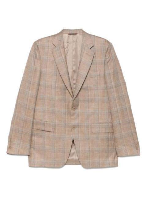 checked blazer