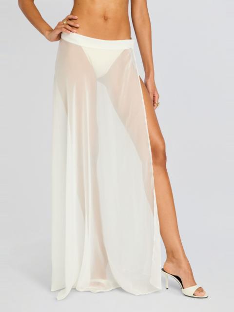 ALAIA LONG SLIT SKIRT