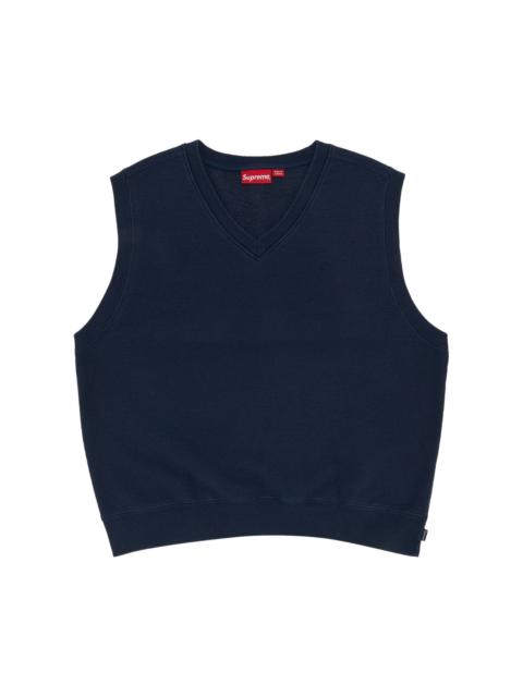 Supreme Sweatshirt Vest 'Navy'