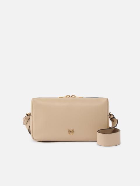 HORIZONTAL BAG MEDIUM SHOULDER BAG IN SUEDE
