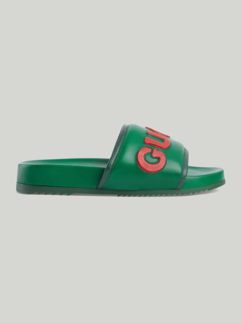 Men's Gucci slide sandal