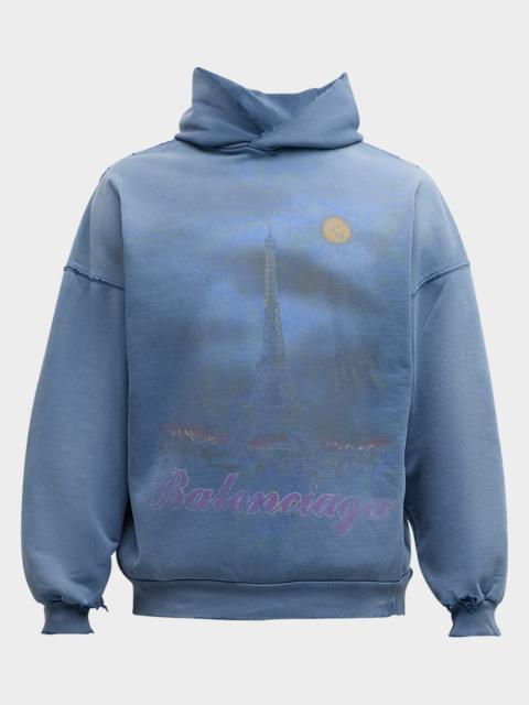 Men's Paris Moon Faded Hoodie