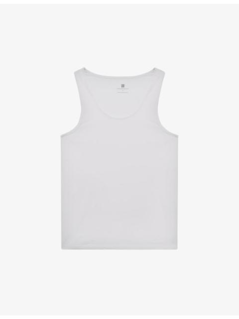 Vinnie crewneck stretch-cotton vest