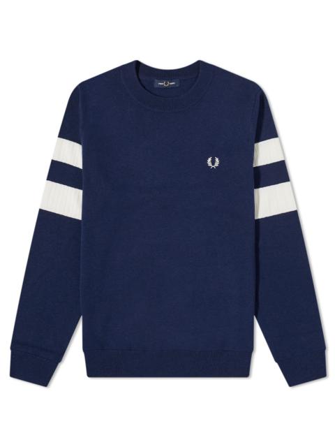 Fred Perry Tipped Sleeve Crew Neck Sweat