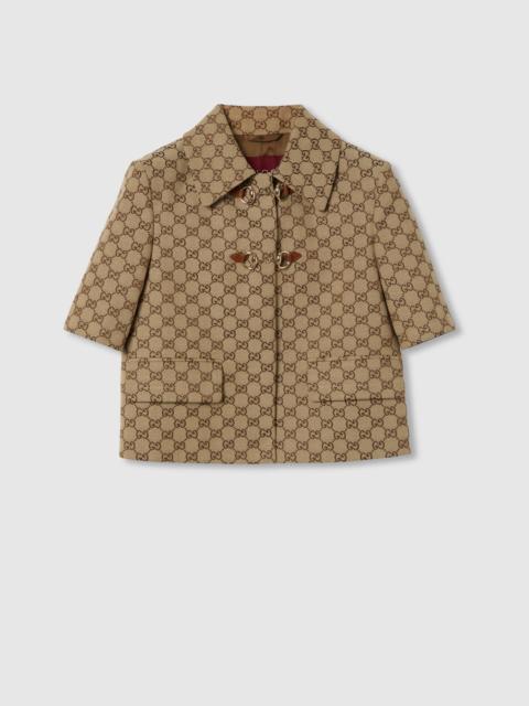 GG canvas jacket with Horsebit