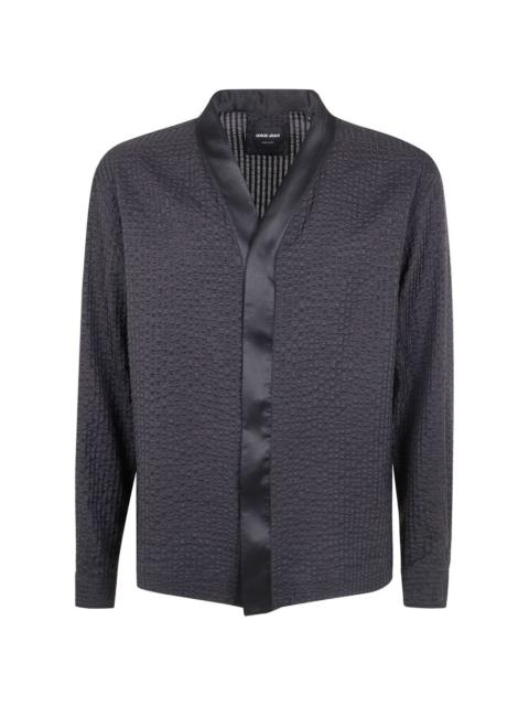 textured shirt jacket