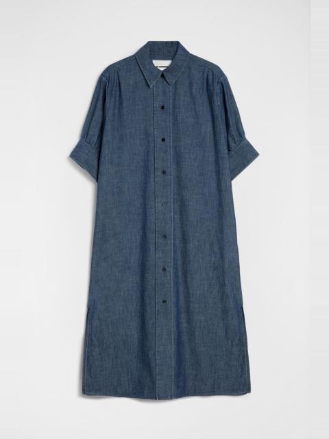 Cotton Chambray Shirt Dress