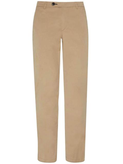 tencel straight-leg trousers