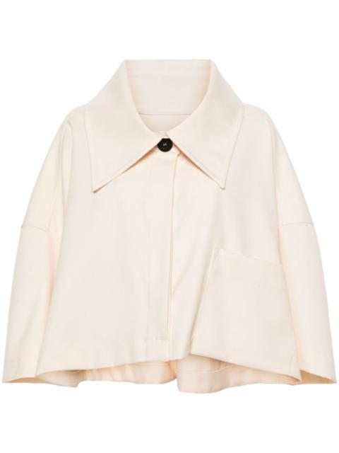 Extreme gabardine shirt jacket