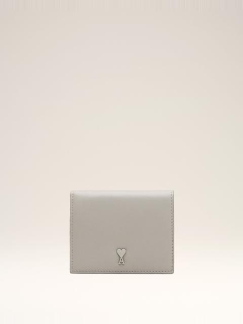 GREY COWHIDE LEATHER AMI DE COEUR BIFOLD WALLET
