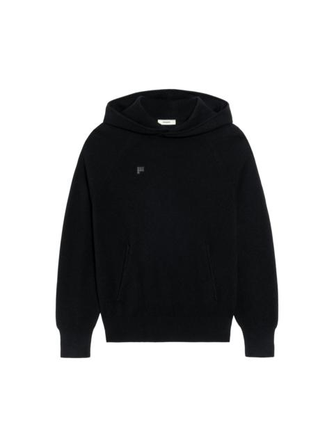 Archive Mens Recycled Cashmere Hoodie - Black