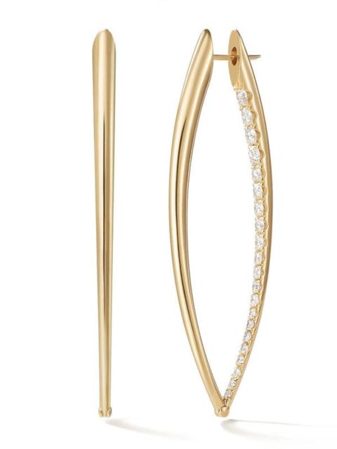 XL Cristina Partial Diamond Earrings