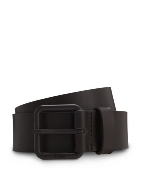 ITALIAN-LEATHER BELT WITH TONAL BUCKLE