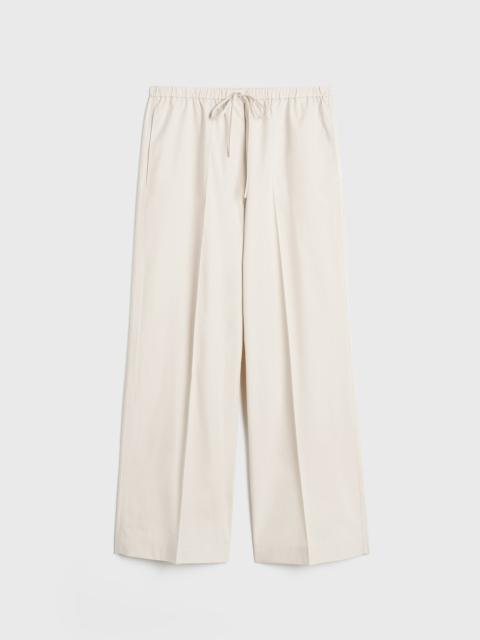 Totême Cotton drawstring trousers stone | REVERSIBLE