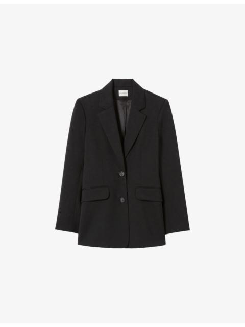 Tailored Single-Breasted Wool-Blend Blazer