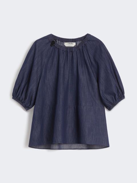 TALIA Lightweight denim blouse