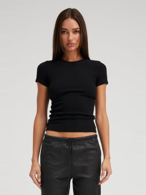 BLACK RIB BABY TEE