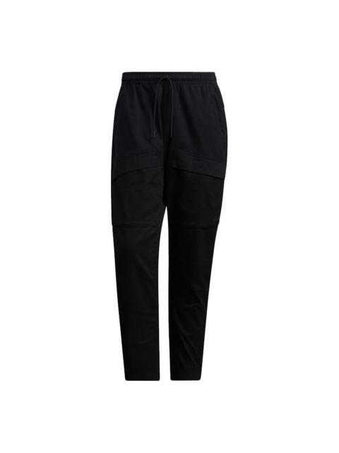 Men's adidas St Wv Cargo Pnt Casual Sports Lacing Breathable Long Pants/Trousers Black H39250