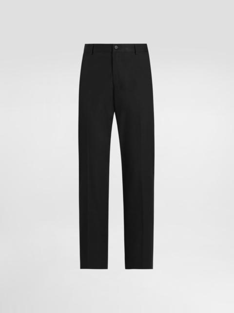 Cotton gabardine trousers