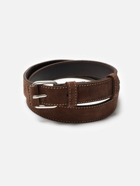Dwayne Suede Belt Dark Brown