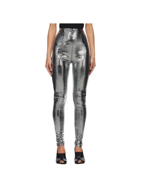 Silver Metallic Leggings