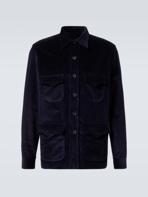 Cotton corduroy Western shirt