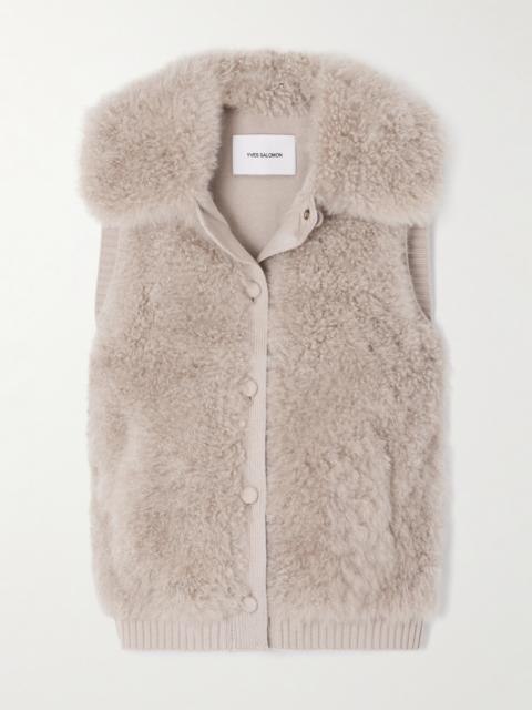 Wool-trimmed Shearling Gilet