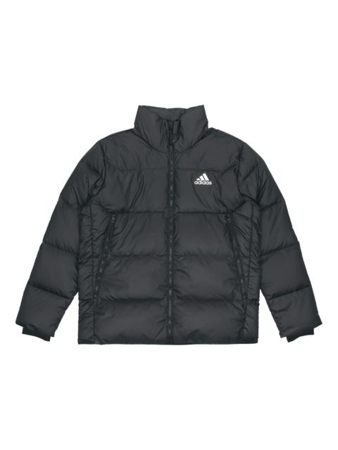 adidas Solid Color Outdoor Sports Stay Warm Down Jacket Black GV5350