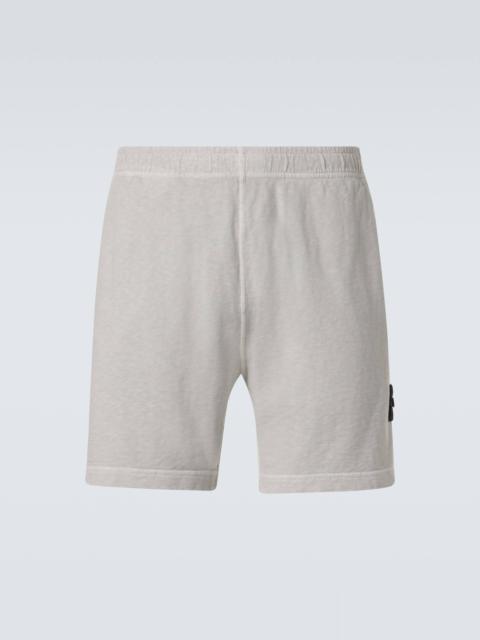 Compass cotton fleece shorts