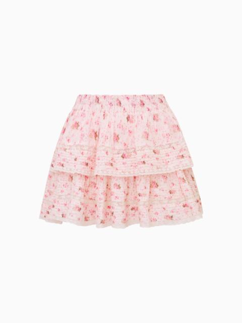 Ruffle Mini Garden Floral Skirt